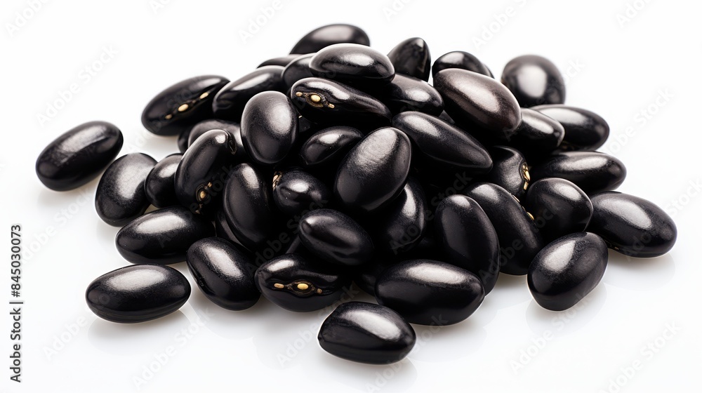 Black beans clipart, isolated on white background Black beans clipart, isolated on white background