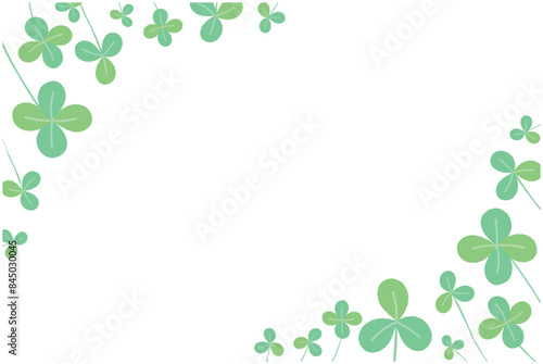 クローバーの背景イラスト