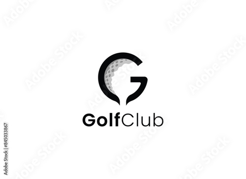 Golf club emblem logotype template vector Design Illustration. Golf club logo design