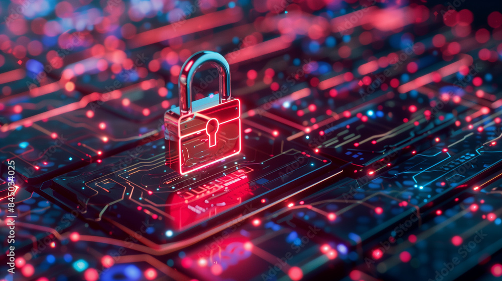 digital padlock display on laptop, cyber security technology online internet data protection cyber tech digital padlock display on laptop, cyber security technology online internet data protection cyber tech