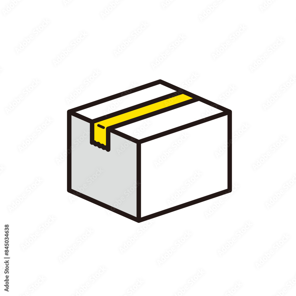 ダンボール箱のイラスト ダンボール箱のイラスト