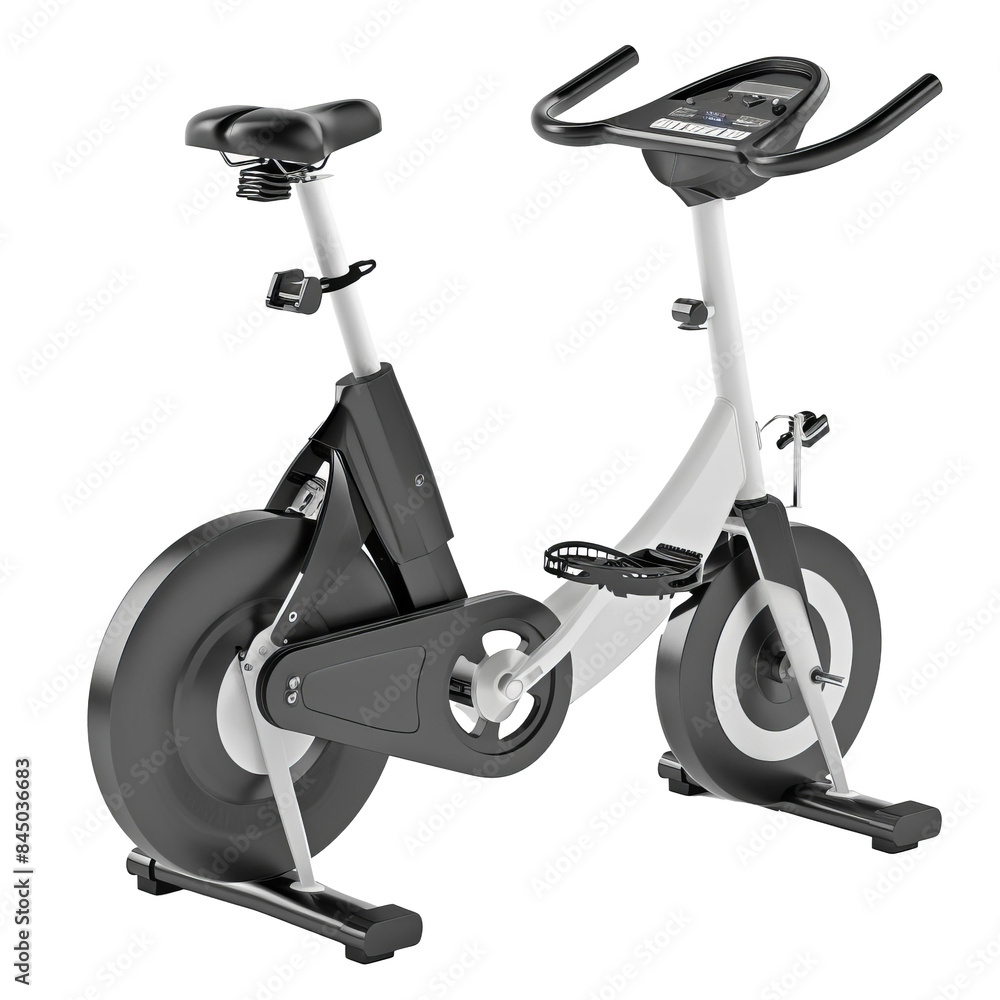 exercise bike on transparent background, single object exercise bike on transparent background, single object