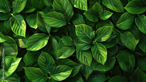 Background of green leaves