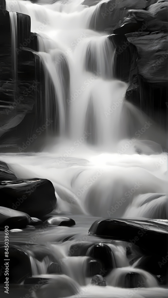 Obraz premium waterfall in the forest