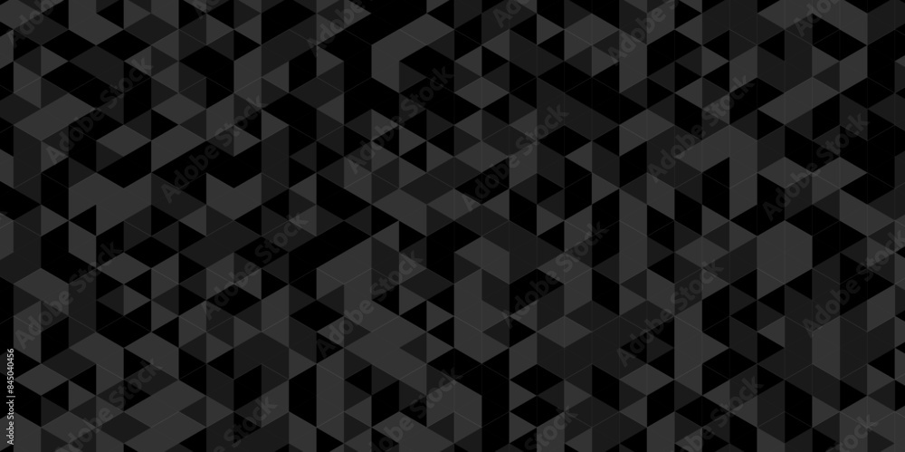 Vector geometric seamless diamond technology black and gray triangle element light background. Abstract digital grid light pattern black Polygon Mosaic triangle, business and corporate background. Vector geometric seamless diamond technology black and gray triangle element light background. Abstract digital grid light pattern black Polygon Mosaic triangle, business and corporate background.