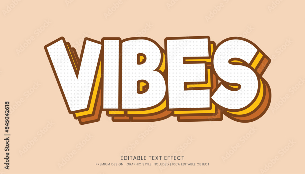 vibes editable 3d text effect template bold typography and abstract style drinks logo and brand vibes editable 3d text effect template bold typography and abstract style drinks logo and brand