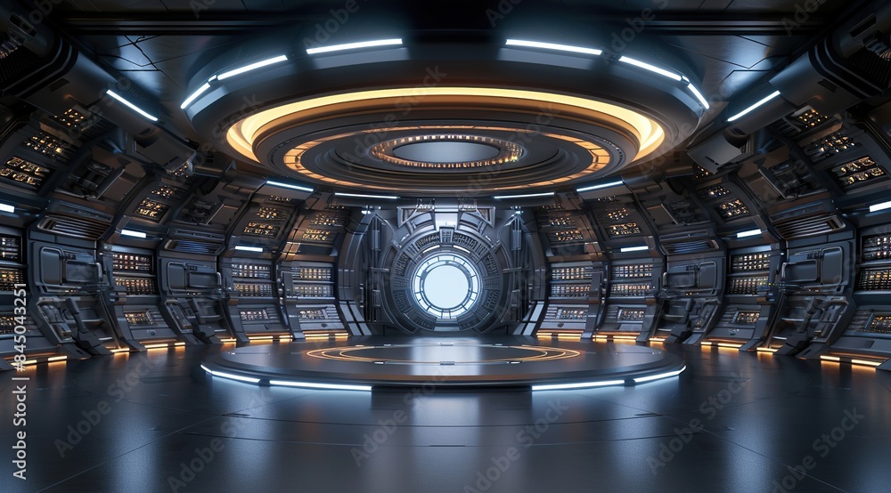 3d rendering of sci-fi dark corridor with white light. Futuristic tunnel with dark metal walls. 3d rendering of sci-fi dark corridor with white light. Futuristic tunnel with dark metal walls.