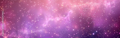 A purple and pink galaxy background with stars in the sky, stars on top of the photo, stars in space, stars in the night sky, stars in the dark sky, stars on bottom of the picture, stars in the dark.