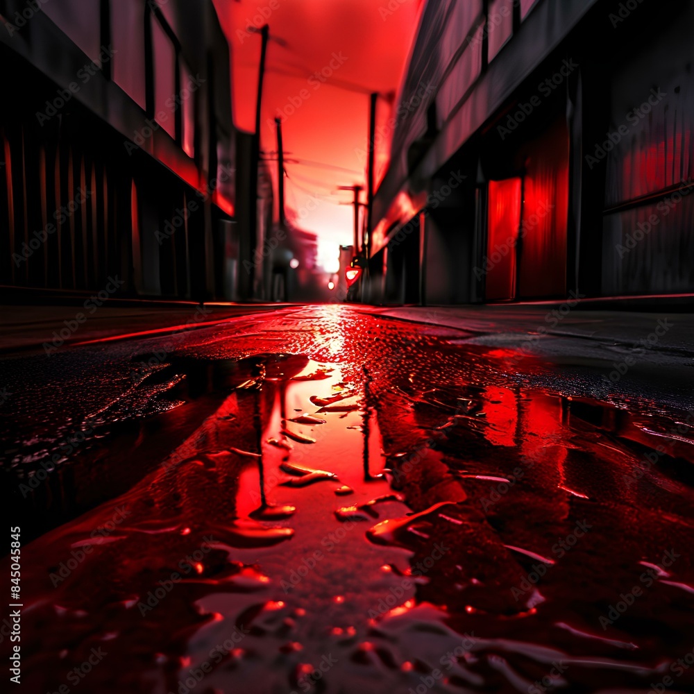 Naklejka premium Red Skies