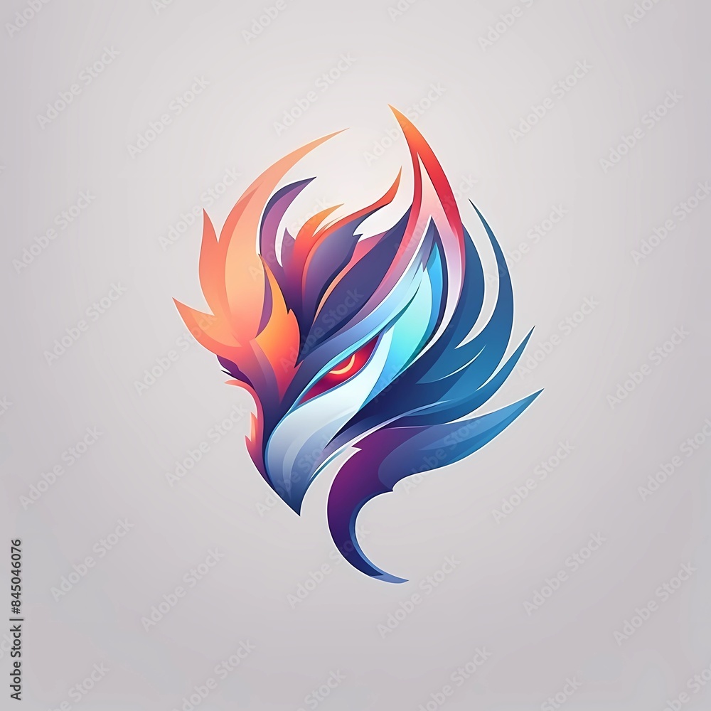 fire logo design in the shape of a bird's head fire logo design in the shape of a bird's head