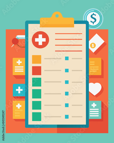 An indepth budget worksheet with a section dedicated to tracking irregular expenses such as medical bills or car repairs.. Vector illustration