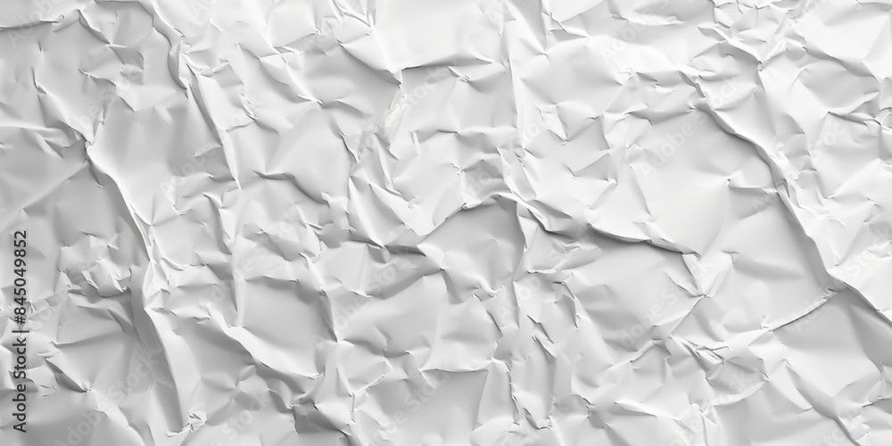 Obraz premium Crisp White Paper Texture with Festive Memories - 4K Wallpaper for Backgrounds and Nostalgic Themes，Wet crumpled white paper texture for title background, blank, festive event background, memoir, 4k h