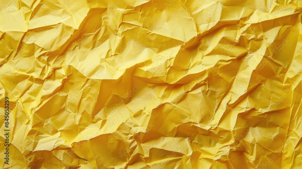 Texture background of crumpled yellow paper Texture background of crumpled yellow paper