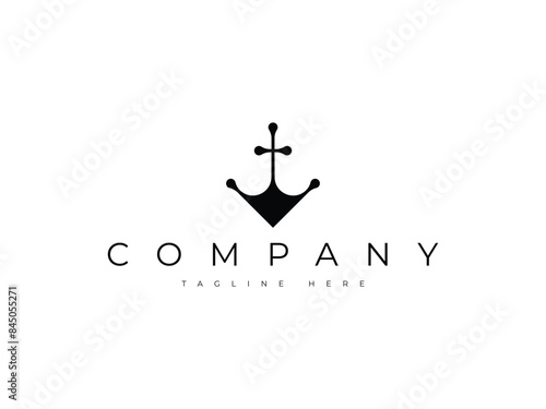 creative anchor logo design