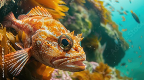 Close up Picture of Rockfish Underwater