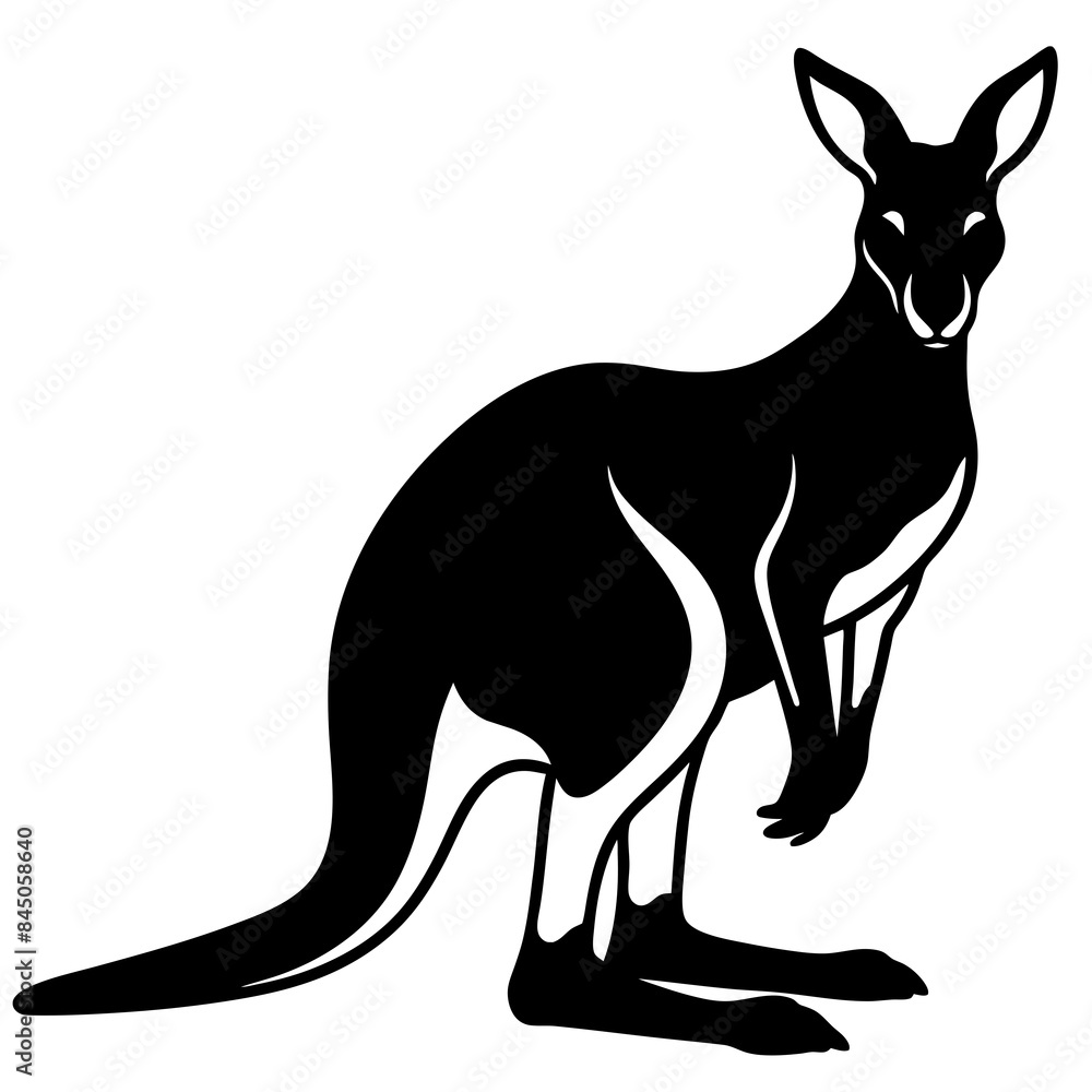 kangaroo vector art illustration kangaroo vector art illustration