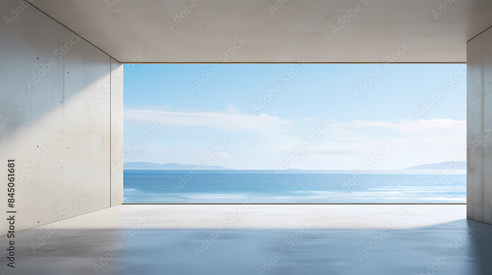 Minimalist concrete room Minimalist concrete room