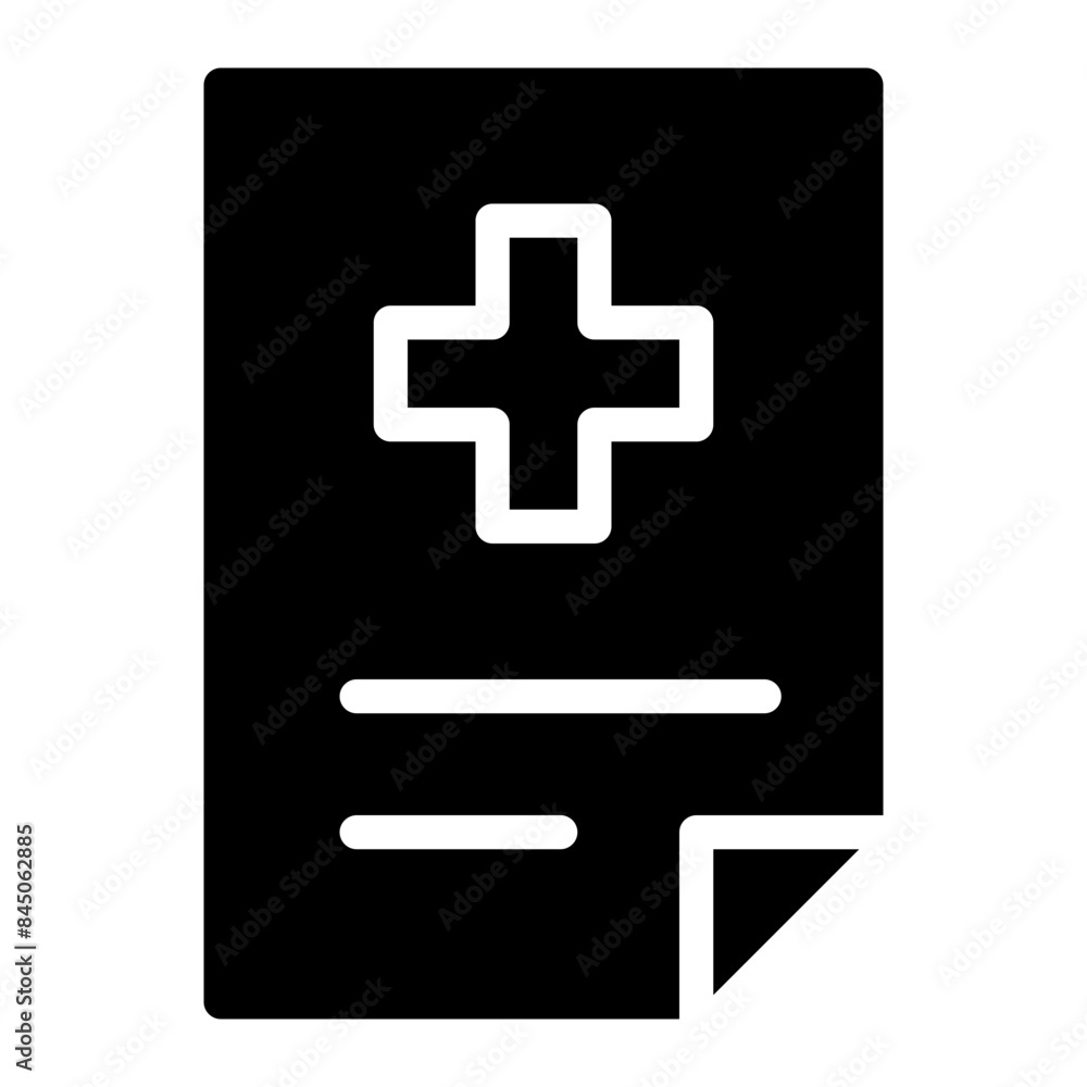 Fototapeta premium medical report icon