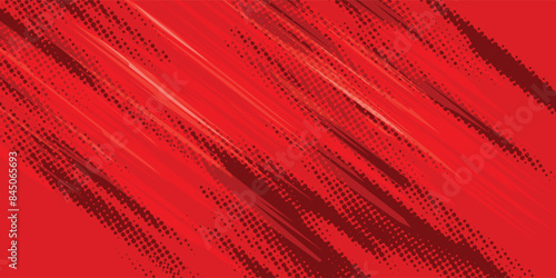 Black and red abstract grunge texture with halftone background