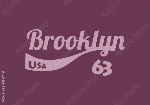brooklyn stylish t-shirt and apparel trendy design .	