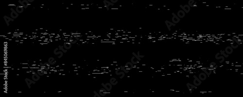 TV static noise texture. Lost or bad signal concept. Rippled video tape background. Glitch vhs pixel snow noise wallpaper. Image distortion distressed backdrop effect. Vector illustration