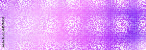 Pink purple disco party pattern background. Iridescent sequin mosaic texture. Abstract shining halftone wallpaper. Pop up comic glitter sparkles backdrop. Retro vector design template