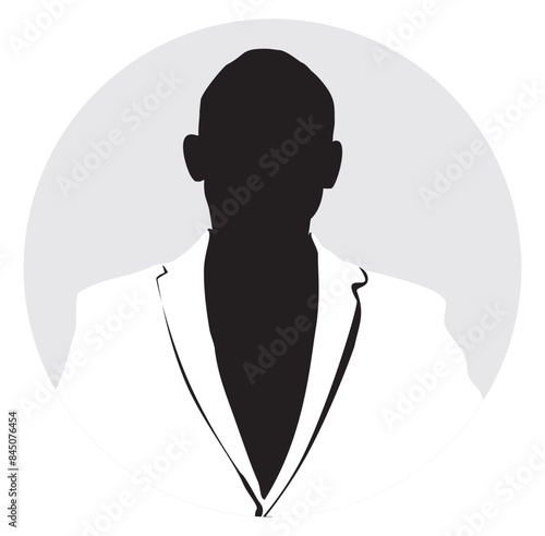 businessman profile avatar silhouette photo