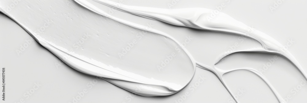 Obraz premium Abstract White Paint Texture with Smooth Brushstrokes