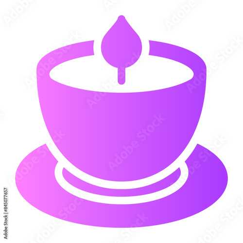 scented candle gradient icon
