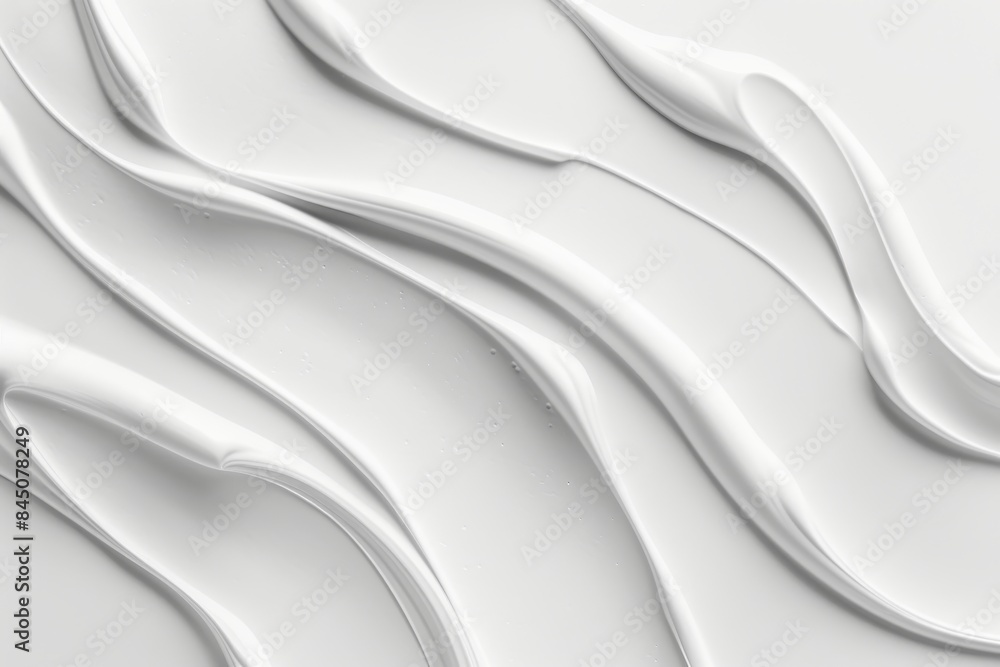 Obraz premium Abstract White Paint Texture with Smooth Brushstrokes