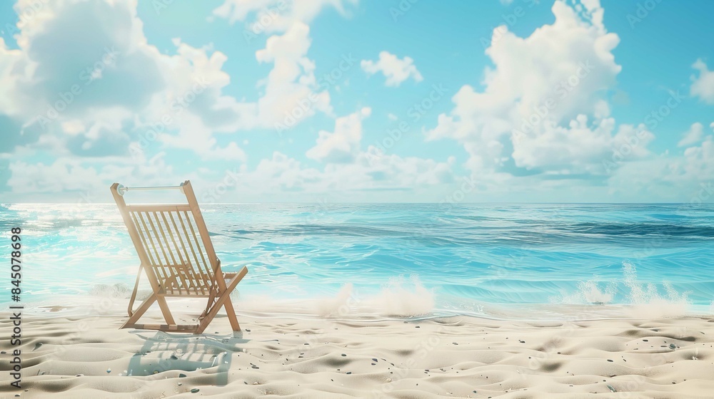 Beach Vacation Concept with Chair and Blue Sky - 8K Real
Beach Vacation Concept with Chair and Blue Sky - 8K Real