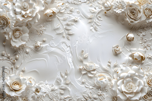 beautiful wedding cards AI generative