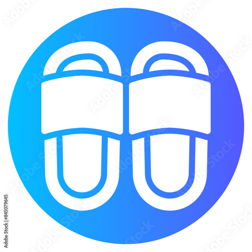 slippers gradient icon
