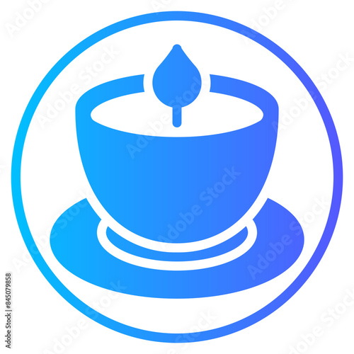 scented candle gradient icon