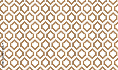 abstract simple brown creative shape arabic style pattern can be used background.