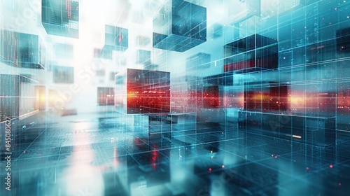 Wallpaper Mural Abstract Cube Structure Intersection for Stylish Design Elements Torontodigital.ca