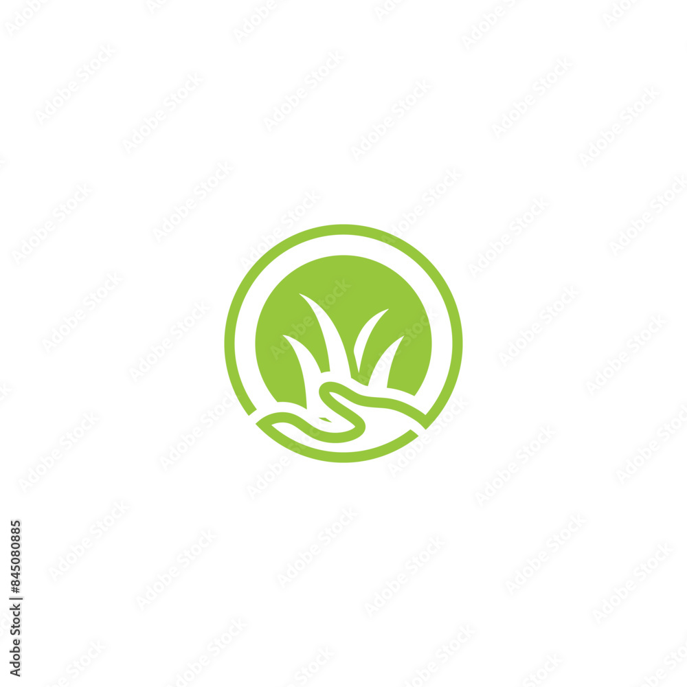 Grass Service Logo Design vector Grass Service Logo Design vector