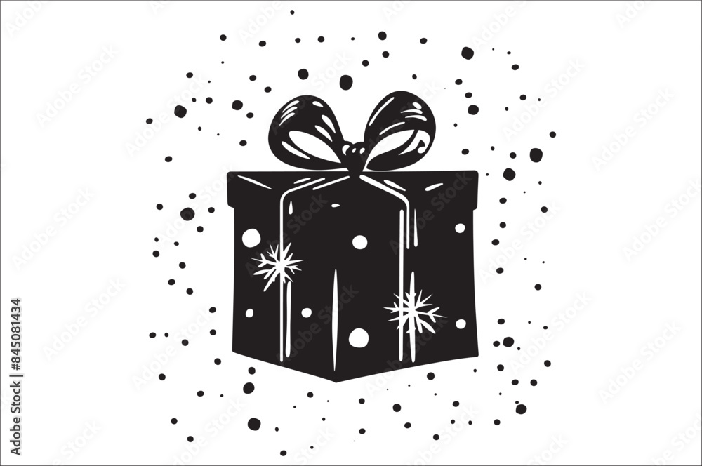 Gift box icon. Gift box silhouette Vector illustration. Gift boxes silhouette. Gift box icon. Gift box silhouette Vector illustration. Gift boxes silhouette.