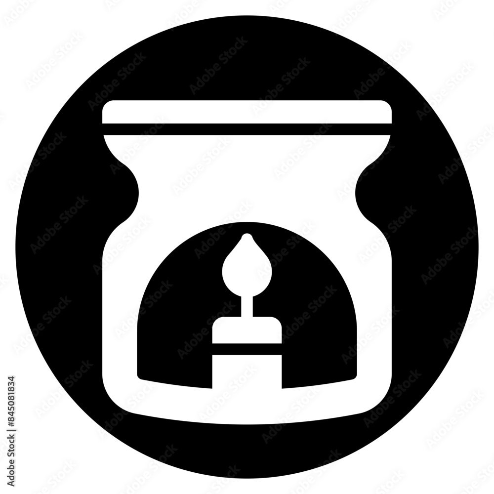 Obraz premium aromatherapy glyph icon