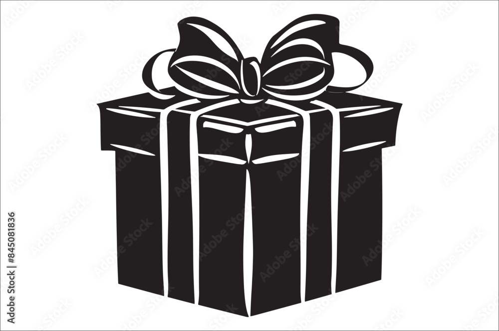 Gift box icon. Gift box silhouette Vector illustration. Gift boxes silhouette. Gift box icon. Gift box silhouette Vector illustration. Gift boxes silhouette.