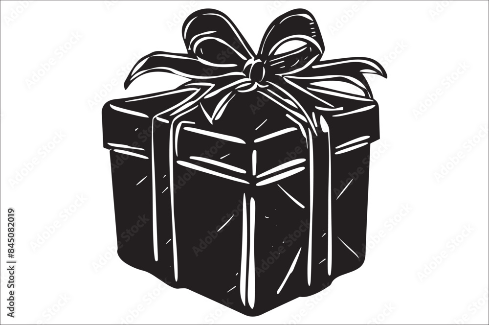 Obraz premium Gift box icon. Gift box silhouette Vector illustration. Gift boxes silhouette.