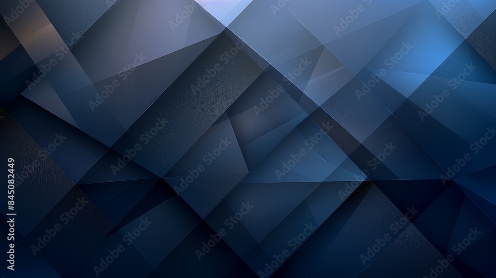 Obraz premium Abstract geometric pattern in shades of blue, creating a modern and dynamic background.