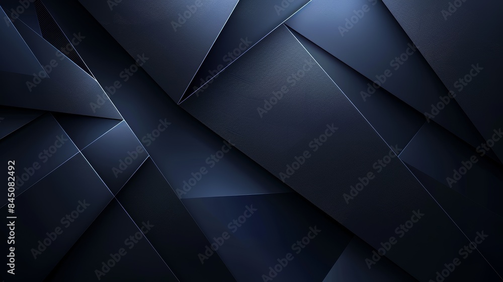 Abstract geometric pattern of overlapping dark blue shapes. The pattern creates a sense of depth and texture. Abstract geometric pattern of overlapping dark blue shapes. The pattern creates a sense of depth and texture.