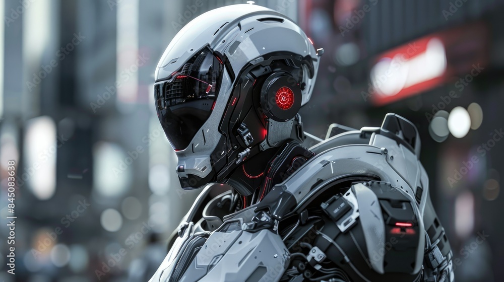 Futuristic Soldier in Battle Armor AI generated Futuristic Soldier in Battle Armor AI generated