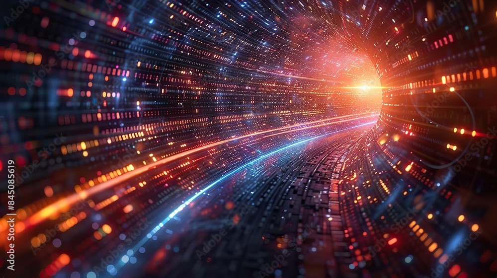 Abstract technological backdrop depicting high-velocity global data transmission, lightning-fast broadband, and seamless digital cyber connectivity in motion. Abstract technological backdrop depicting high-velocity global data transmission, lightning-fast broadband, and seamless digital cyber connectivity in motion.