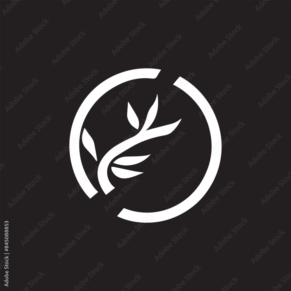 Herbal leaf vector logo design element icon designed in a unique style Herbal leaf vector logo design element icon designed in a unique style