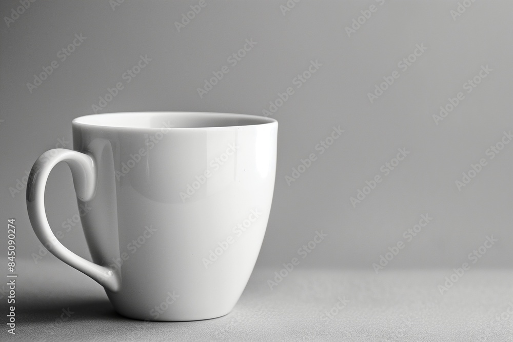 Obraz premium white cup on a wooden table