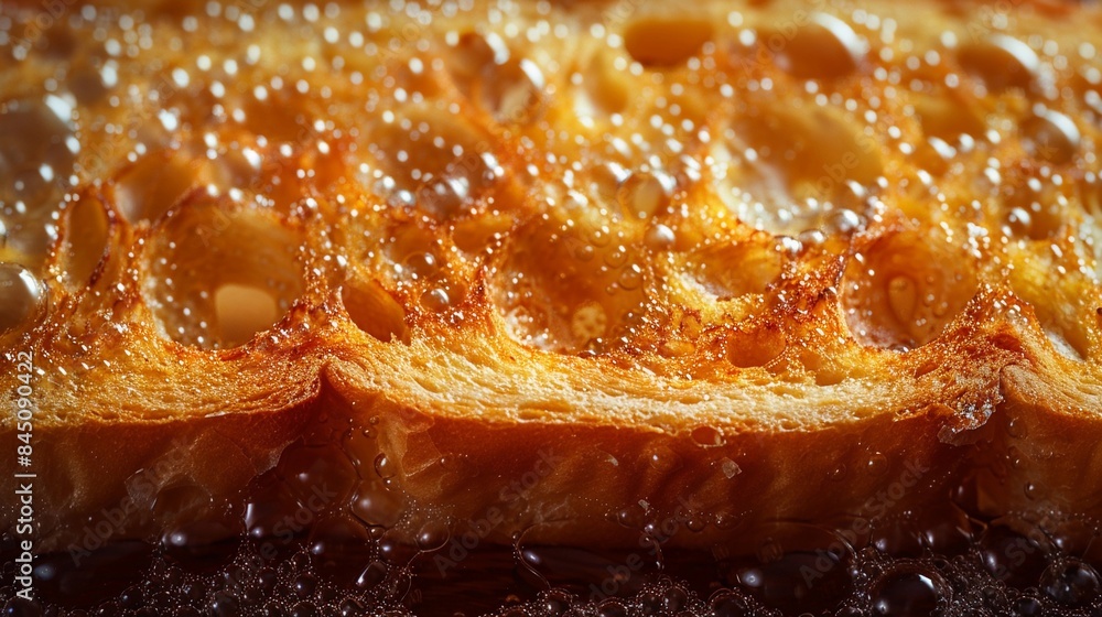 Toast Texture, detailed image of a perfectly toasted slice of bread, golden-brown crispy surface with tiny bubbles and char marks Toast Texture, detailed image of a perfectly toasted slice of bread, golden-brown crispy surface with tiny bubbles and char marks
