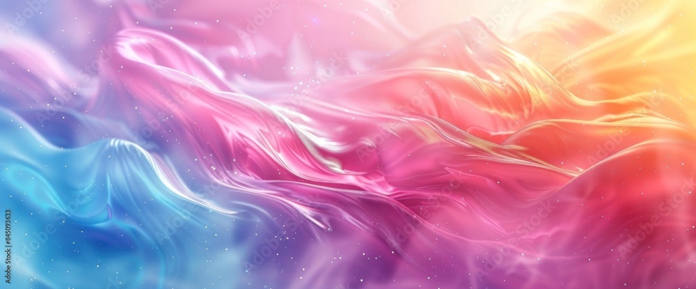 Abstract Flowing Colors with Glittering Stardust Abstract Flowing Colors with Glittering Stardust