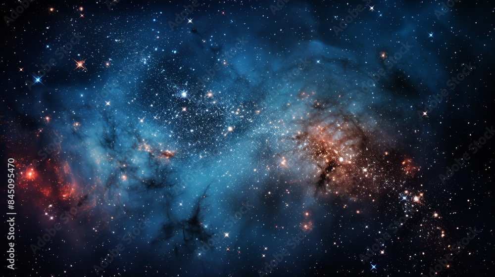 Galactic core of the milky way with amazing panorama blue night sky Galactic core of the milky way with amazing panorama blue night sky